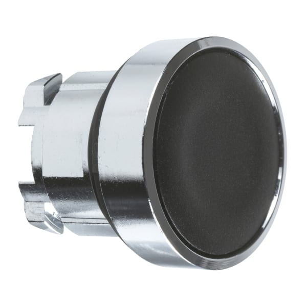 SCHNEIDER ELECTRIC - Drucktaster, Frontelement, Harmony XB4, Metall, 22mm, schwarz, unbeschriftet, rastend