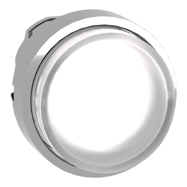 SCHNEIDER ELECTRIC - Leuchtdrucktaster, Frontelement, Harmony XB4, Metall, 22mm, weiß, vorstehend, für universelle LED, rastend