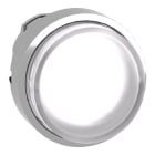 SCHNEIDER ELECTRIC - Leuchtdrucktaster, Frontelement, Harmony XB4, Metall, 22mm, weiß, vorstehend, für universelle LED, rastend