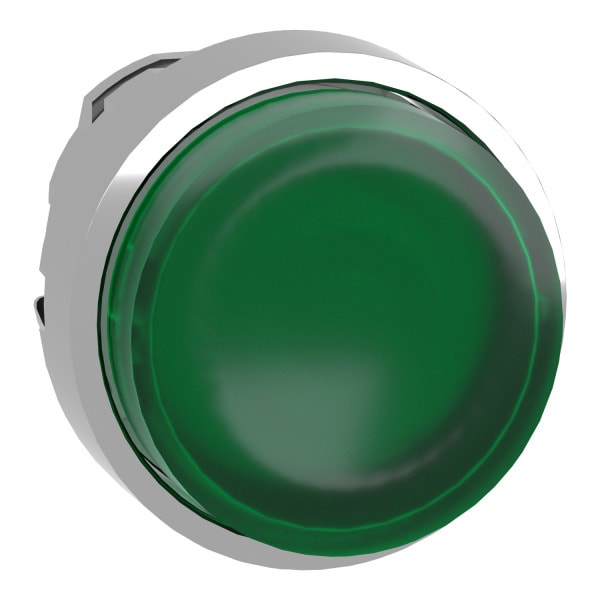 SCHNEIDER ELECTRIC - Leuchtdrucktaster, Frontelement, Harmony XB4, Metall, 22mm, grün, vorstehend, für universelle LED, rastend