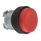 SCHNEIDER ELECTRIC - Drucktaster, Frontelement, Harmony XB4, Metall, 22mm, rot, vorstehend, unbeschriftet, tastend, Außenring schwarz