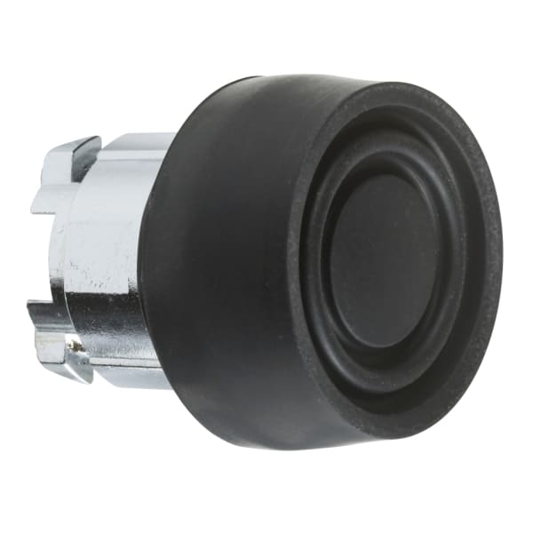 SCHNEIDER ELECTRIC - Drucktaster, Frontelement, Harmony XB4, Metall, 22mm, schwarz, unbeschriftet, tastend, mit Schutzkappe