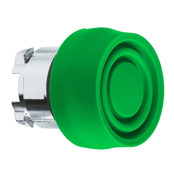 SCHNEIDER ELECTRIC - Drucktaster, Frontelement, Harmony XB4, Metall, 22mm, grün, unbeschriftet, tastend, mit Schutzkappe