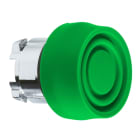 SCHNEIDER ELECTRIC - Drucktaster, Frontelement, Harmony XB4, Metall, 22mm, grün, unbeschriftet, tastend, mit Schutzkappe