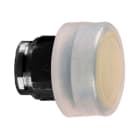 SCHNEIDER ELECTRIC - Drucktaster, Frontelement, Harmony XB4, Metall schwarz, 22mm, orange, tastend, mit Schutzkappe, für Einlegeschild
