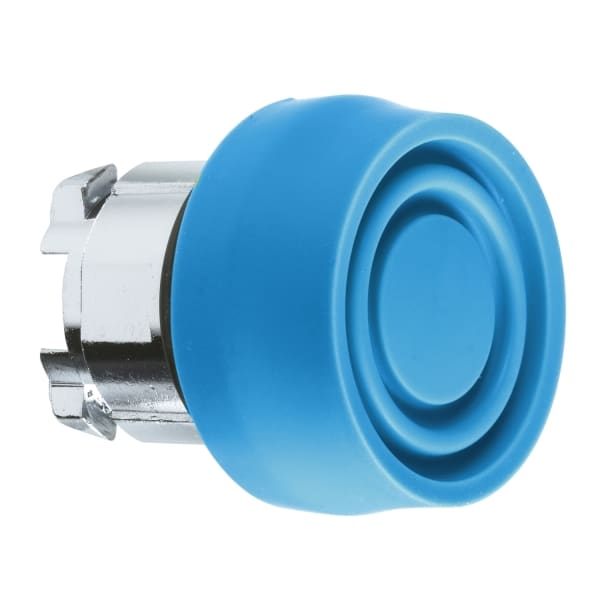 SCHNEIDER ELECTRIC - Drucktaster, Frontelement, Harmony XB4, Metall, 22mm, blau, unbeschriftet, tastend, mit Schutzkappe