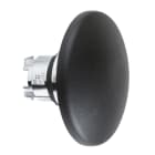 SCHNEIDER ELECTRIC - Pilzdrucktaster, Frontelement, Harmony XB4, Metall, 22mm, schwarz, Pilz 60mm gewölbt, unbeschriftet, tastend