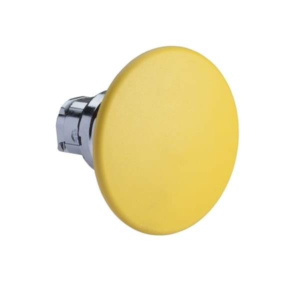 SCHNEIDER ELECTRIC - Pilzdrucktaster, Frontelement, Harmony XB4, Metall, 22mm, gelb, Pilz 60mm, unbeschriftet, tastend