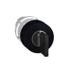 SCHNEIDER ELECTRIC - Pilzdrucktaster, Frontelement, Harmony XB4, Metall, 22mm, schwarz, Pilz 30mm, Schlüsselentriegelung