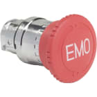 SCHNEIDER ELECTRIC - Not-Aus/Not-Halt-Schalter, Frontelement, Harmony XB4, Metall, 22mm, rot, beschriftet EMO, Pilz 40mm, Drehentriegelung