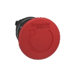 SCHNEIDER ELECTRIC - Not-Aus/Not-Halt-Schalter, Frontelement, Harmony XB4, Metall schwarz, 22mm, rot, Pilz 40mm, Drehentriegelung