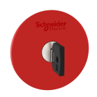 SCHNEIDER ELECTRIC - Not-Aus/Not-Halt-Schalter, Frontelement, Harmony XB4, Metall, 22mm, rot, Pilz 60mm, Schlüsselentriegelung