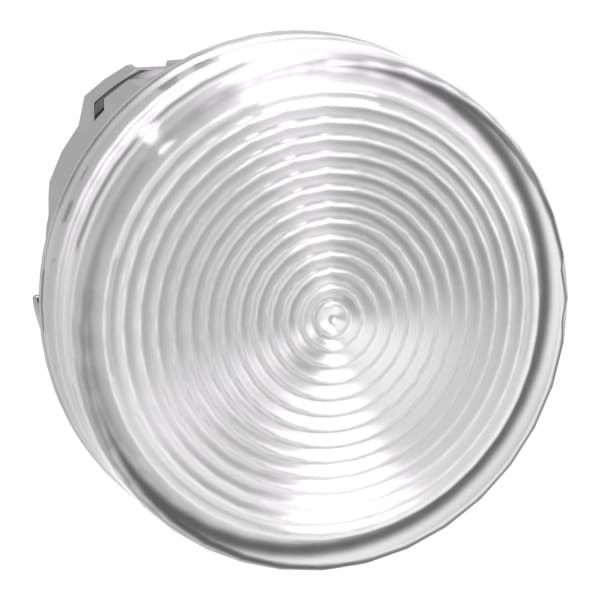SCHNEIDER ELECTRIC - Leuchtmelder, Frontelement, Harmony XB4, Metall, 22mm, weiß, für universelle LED, geriffelte Kalotte