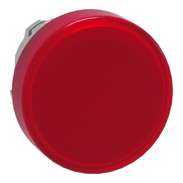 SCHNEIDER ELECTRIC - Leuchtmelder, Frontelement, Harmony XB4, Metall, 22mm, rot, für universelle LED, glatte Kalotte, für Einlegeschild