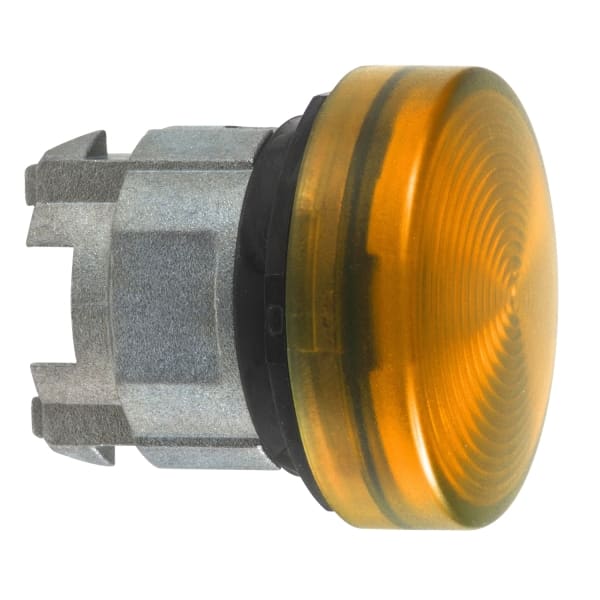 SCHNEIDER ELECTRIC - Leuchtmelder, Frontelement, Harmony XB4, Metall, 22mm, orange, für Glühlampe BA9s, geriffelte Kalotte