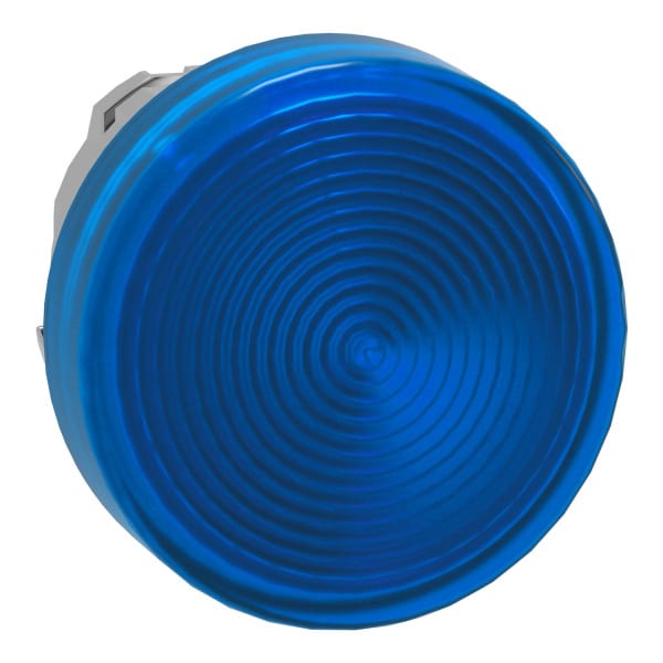 SCHNEIDER ELECTRIC - Leuchtmelder, Frontelement, Harmony XB4, Metall, 22mm, blau, für universelle LED, geriffelte Kalotte