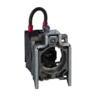 SCHNEIDER ELECTRIC - Lampenfassung mit Befestigungsflansch, Harmony XB4, Metall, weiß, Glühlampe BA9s, Schraubklemme, 250V