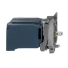 SCHNEIDER ELECTRIC - Lampenfassung mit Befestigungsflansch, Harmony XB4, Metall, weiß, LED BA9s, Schraubklemme, 230V AC
