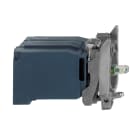SCHNEIDER ELECTRIC - Lampenfassung mit Befestigungsflansch, Harmony XB4, Metall, weiß, LED BA9s, Schraubklemme, 400V