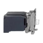 SCHNEIDER ELECTRIC - Lampenfassung mit Befestigungsflansch, Harmony XB4, Metall, weiß, mit Trafo, Glühlampe BA9s, Schraubklemme, 400V