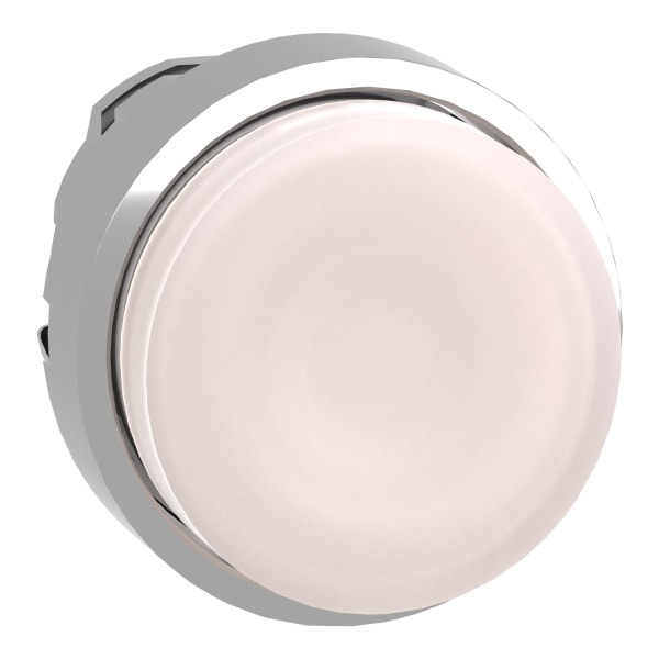 SCHNEIDER ELECTRIC - Leuchtdrucktaster, Frontelement, Harmony XB4, Metall, 22mm, weiß, vorstehend, unbeschriftet, für universelle LED