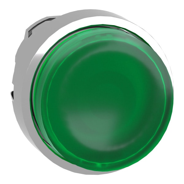 SCHNEIDER ELECTRIC - Leuchtdrucktaster, Frontelement, Harmony XB4, Metall, 22mm, grün, vorstehend, unbeschriftet, für universelle LED