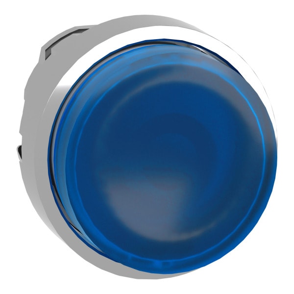 SCHNEIDER ELECTRIC - Leuchtdrucktaster, Frontelement, Harmony XB4, Metall, 22mm, blau, vorstehend, unbeschriftet, für universelle LED
