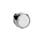 SCHNEIDER ELECTRIC - Leuchtdrucktaster, Frontelement, Harmony XB4, Metall, 22mm, klar, vorstehend, unbeschriftet, glatte Kalotte, BA9s