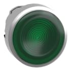 SCHNEIDER ELECTRIC - Leuchtdrucktaster, Frontelement, Harmony XB4, Metall, 22mm, grün, unbeschriftet, tastend, geriffelt, für universelle LED