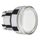 SCHNEIDER ELECTRIC - Leuchtdrucktaster, Frontelement, Harmony XB4, Metall, 22mm, klar, unbeschriftet, tastend, glatte Kalotte, BA9s