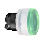 SCHNEIDER ELECTRIC - Leuchtdrucktaster, Frontelement, Harmony XB4, Metall schwarz, 22mm, grün, tastend, mit Schutzkappe, für universelle LED