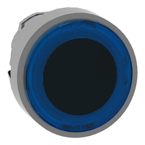 SCHNEIDER ELECTRIC - Leuchtdrucktaster, Frontelement, Harmony XB4, Metall, blau, 22mm, für universelle LED, beleuchteter Ring