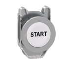 SCHNEIDER ELECTRIC - Drucktaster, Frontelement, Harmony XB4F, Metall, 30mm, weiß, beschriftet START, tastend