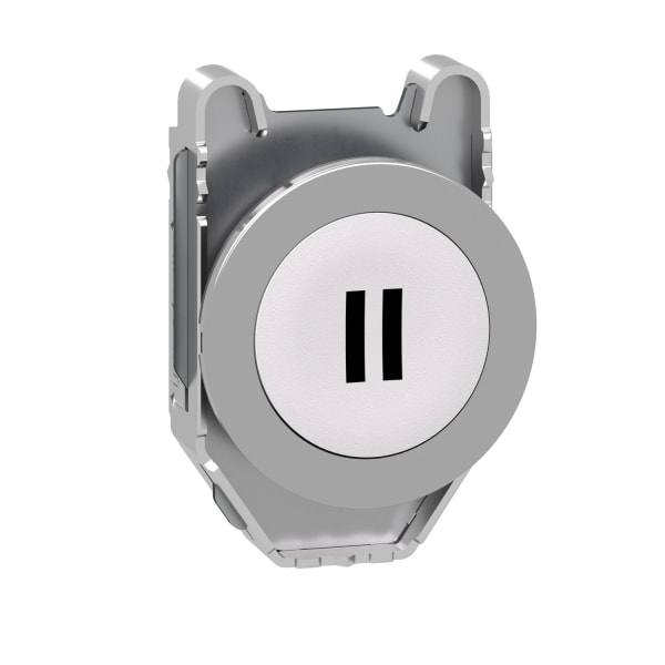 SCHNEIDER ELECTRIC - Drucktaster, Frontelement, Harmony XB4F, Metall, 30mm, weiß, beschriftet II, tastend
