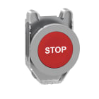 SCHNEIDER ELECTRIC - Drucktaster, Frontelement, Harmony XB4F, Metall, 30mm, rot, beschriftet STOP, tastend