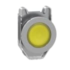 SCHNEIDER ELECTRIC - Leuchtdrucktaster, Frontelement, Harmony XB4F, Metall, 30mm, gelb, für universelle LED, für Einlegeschild