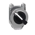 SCHNEIDER ELECTRIC - Wahlschalter, Frontelement, Harmony XB4F, Metall, 30mm, schwarz, 2 Stellungen, rastend