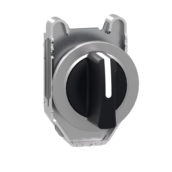 SCHNEIDER ELECTRIC - Wahlschalter, Frontelement, Harmony XB4F, Metall, 30mm, schwarz, 3 Stellungen, rastend