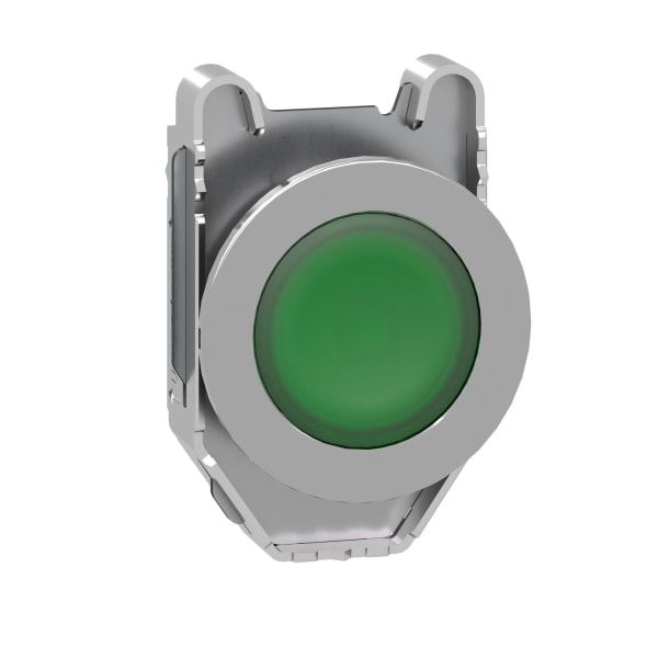 SCHNEIDER ELECTRIC - Leuchtdrucktaster, Frontelement, Harmony XB4F, Metall, 30mm, grün, für universelle LED, rastend