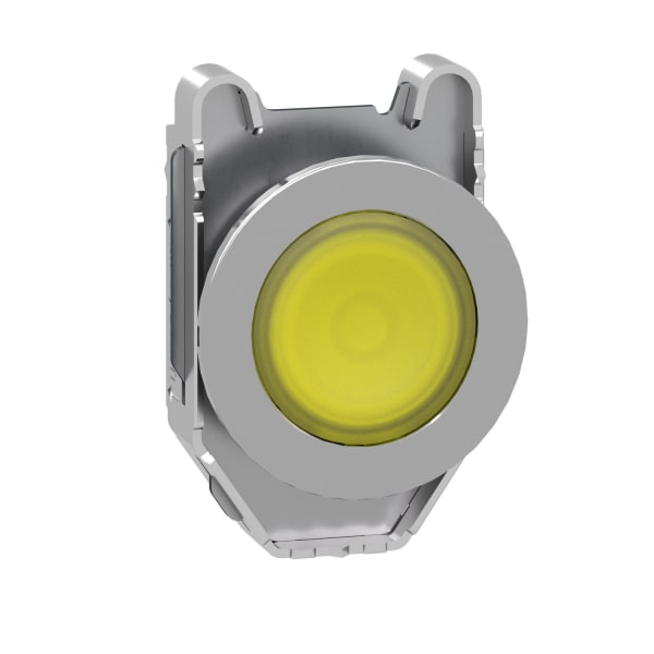 SCHNEIDER ELECTRIC - Leuchtdrucktaster, Frontelement, Harmony XB4F, Metall, 30mm, gelb, für universelle LED, rastend