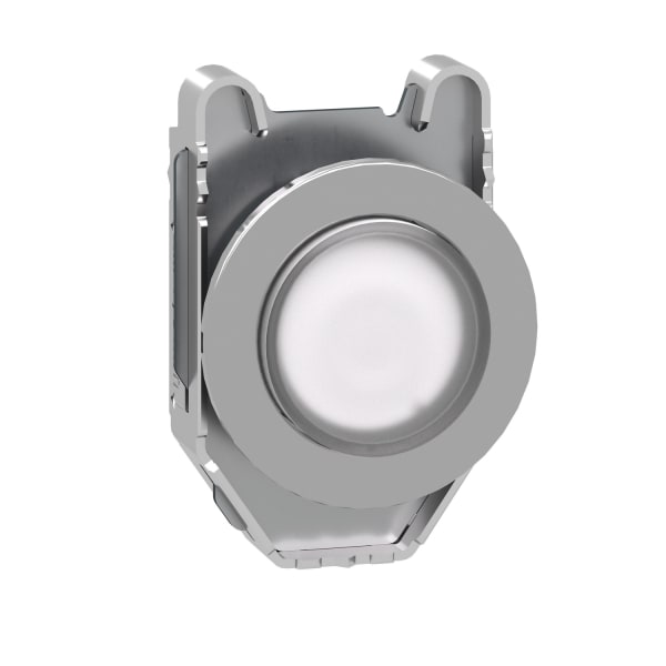 SCHNEIDER ELECTRIC - Leuchtdrucktaster, Frontelement, Harmony XB4F, Metall, 30mm, weiß, vorstehend, für universelle LED, rastend