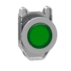 SCHNEIDER ELECTRIC - Leuchtdrucktaster, Frontelement, Harmony XB4F, Metall, 30mm, grün, vorstehend, für universelle LED, rastend