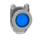 SCHNEIDER ELECTRIC - Leuchtdrucktaster, Frontelement, Harmony XB4F, Metall, 30mm, blau, vorstehend, für universelle LED, rastend