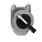 SCHNEIDER ELECTRIC - Wahlschalter, Frontelement, Harmony XB4F, Metall, 30mm, schwarz, 2 Stellungen, langer Knebel, rastend