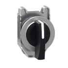 SCHNEIDER ELECTRIC - Wahlschalter, Frontelement, Harmony XB4F, Metall, 30mm, schwarz, 3 Stellungen, langer Knebel, Mitte rastend