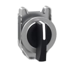 SCHNEIDER ELECTRIC - Wahlschalter, Frontelement, Harmony XB4F, Metall, 30mm, schwarz, 3 Stellungen, langer Knebel, Mitte Links rastend