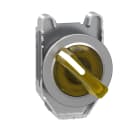 SCHNEIDER ELECTRIC - Leuchtwahlschalter, Frontelement, Harmony XB4F, Metall, 30mm, gelb, für universelle LED, 2 Stellungen, rastend
