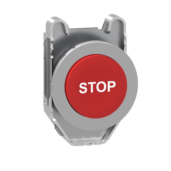 SCHNEIDER ELECTRIC - Drucktaster, Frontelement, Harmony XB4F, Metall, 30mm, rot, vorstehend, beschriftet STOP, tastend