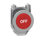 SCHNEIDER ELECTRIC - Drucktaster, Frontelement, Harmony XB4F, Metall, 30mm, rot, vorstehend, beschriftet OFF, tastend