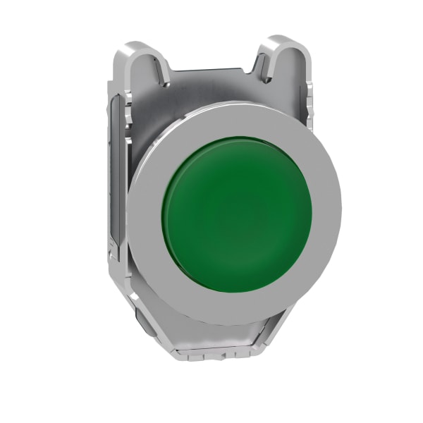 SCHNEIDER ELECTRIC - Leuchtdrucktaster, Frontelement, Harmony XB4F, Metall, 30mm, grün, vorstehend, unbeschriftet, für universelle LED